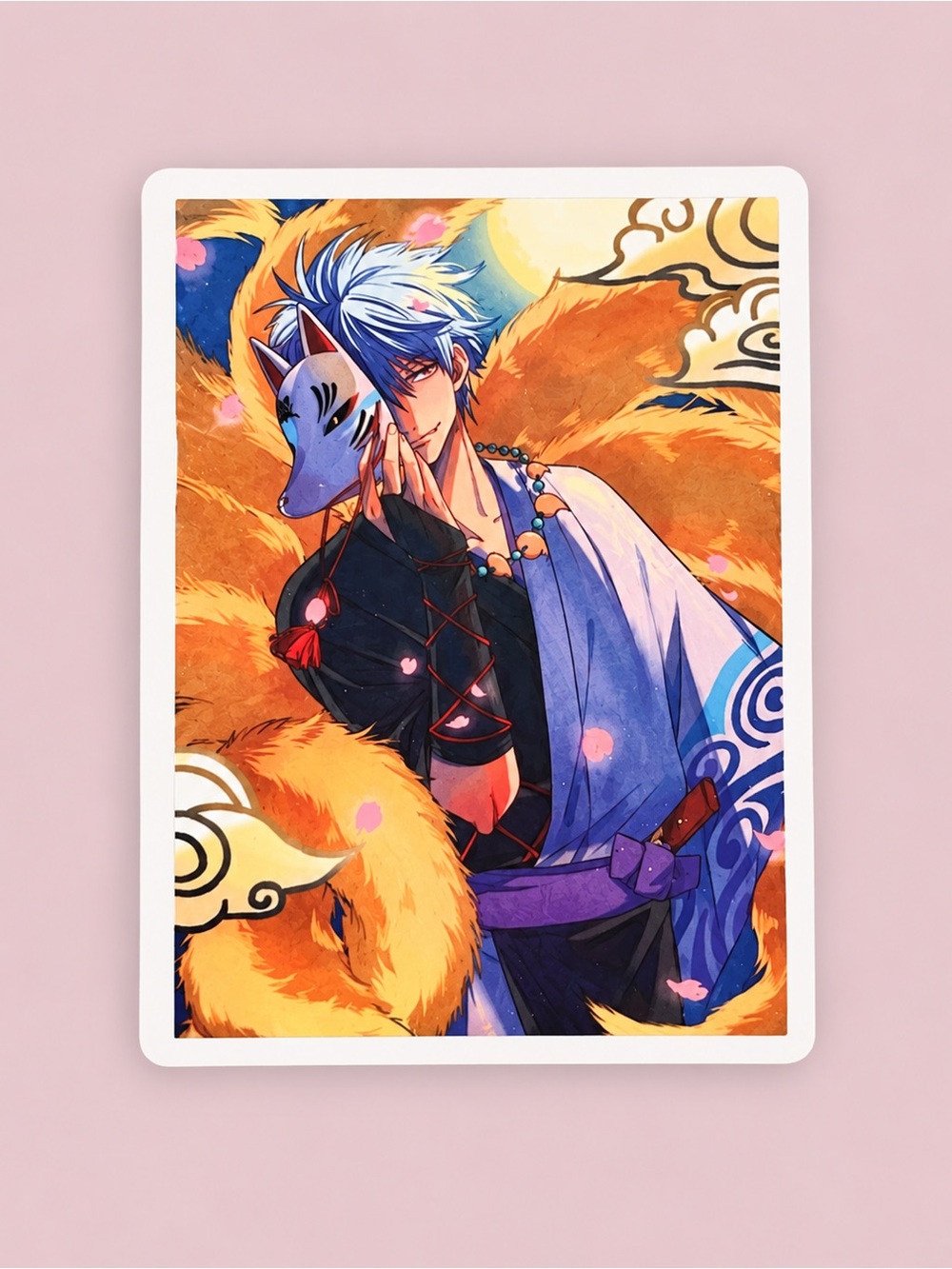 Gintoki Sakata | Gintama | Kitsune Anime Vinyl Sticker